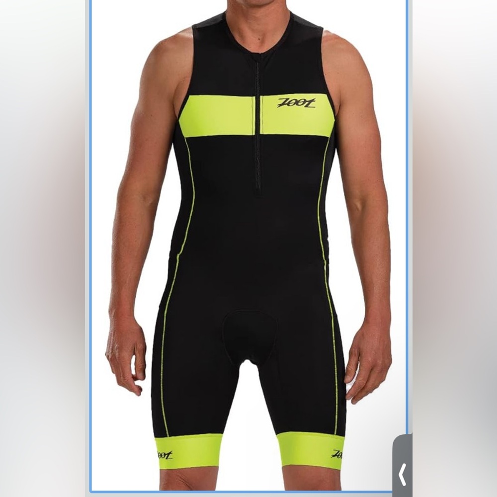 Zoot Men's Black and Yellow Swim Suit